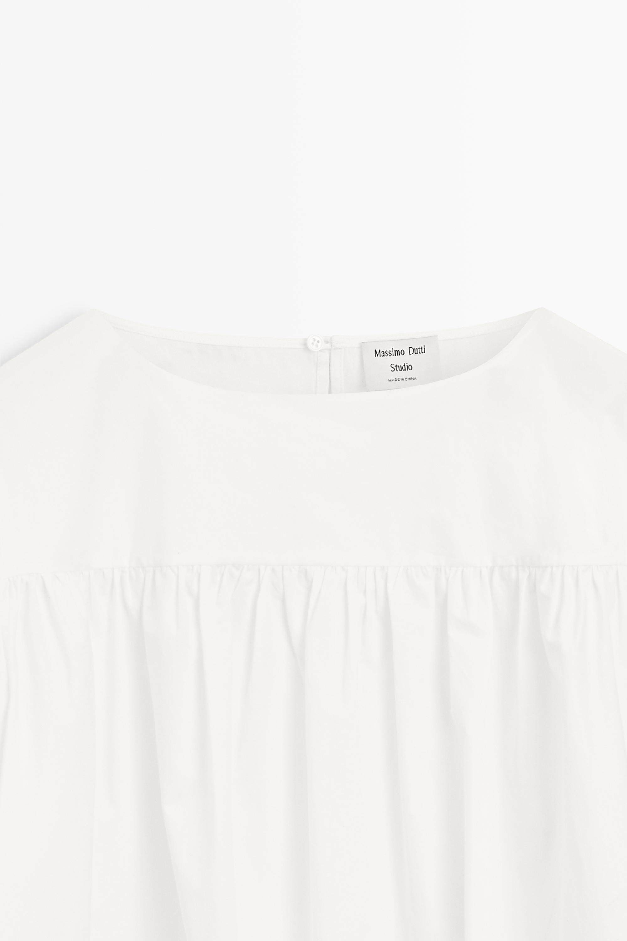 100% Cotton Puffed Sleeve Blouse - STUDIO